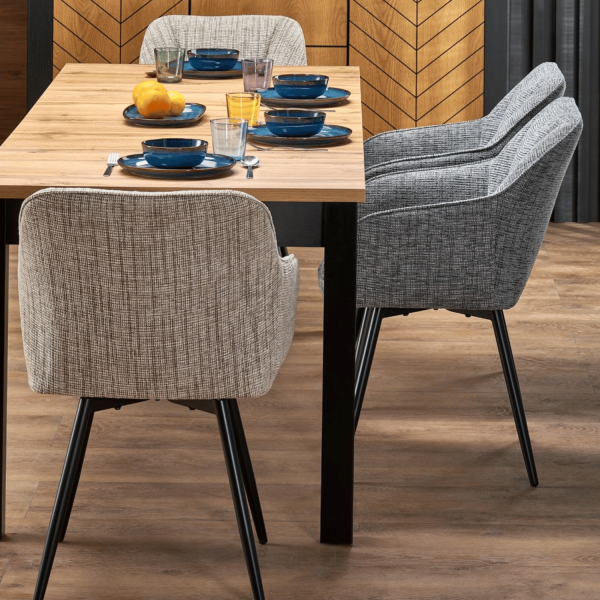 Industrialny Stół Rozkładany 80-200 Cm Kwadratowy do Jadalni Kuchni Loft Dąb Artisan Czarny QUBIK Halmar