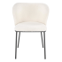 ❤️ Krzesło Tapicerowane Loft Metalowe K518 Kremowe Bouclé Halmar ⭐