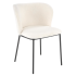 ❤️ Krzesło Tapicerowane Loft Metalowe K518 Kremowe Bouclé Halmar ⭐