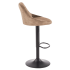 Nowoczesny Hoker Pikowany Barowy do Kuchni Baru Loft Beżowy Welurowy H101 Halmar