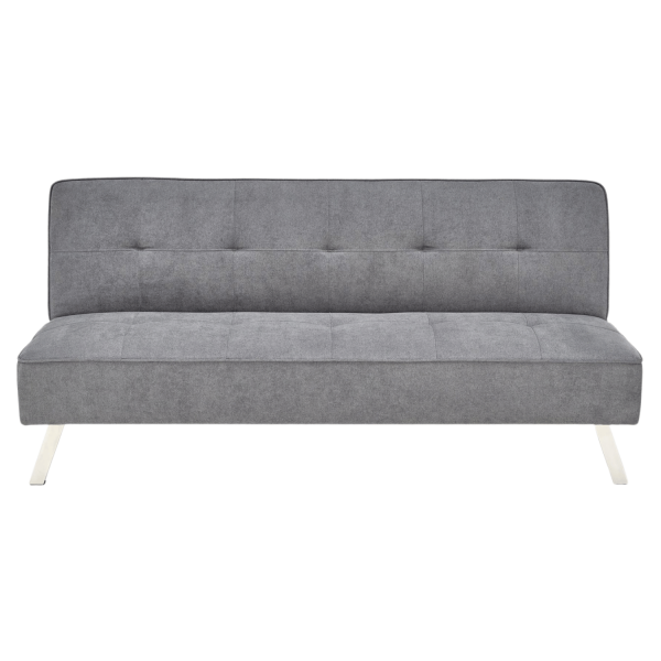 Nowoczesna Sofa Rozkładana Kanapa Wypoczynkowa z Funkcją Spania Skandynawskie Loft Popielate Szare CARLITO Halmar