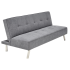 Nowoczesna Sofa Rozkładana Kanapa Wypoczynkowa z Funkcją Spania Skandynawskie Loft Popielate Szare CARLITO Halmar