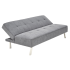 Nowoczesna Sofa Rozkładana Kanapa Wypoczynkowa z Funkcją Spania Skandynawskie Loft Popielate Szare CARLITO Halmar