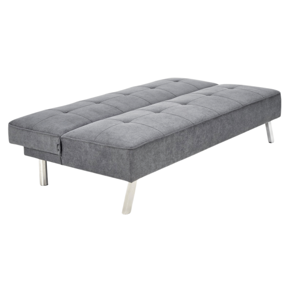 Nowoczesna Sofa Rozkładana Kanapa Wypoczynkowa z Funkcją Spania Skandynawskie Loft Popielate Szare CARLITO Halmar