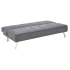 Nowoczesna Sofa Rozkładana Kanapa Wypoczynkowa z Funkcją Spania Skandynawskie Loft Popielate Szare CARLITO Halmar