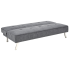 Nowoczesna Sofa Rozkładana Kanapa Wypoczynkowa z Funkcją Spania Skandynawskie Loft Popielate Szare CARLITO Halmar