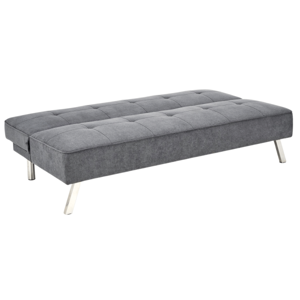 Nowoczesna Sofa Rozkładana Kanapa Wypoczynkowa z Funkcją Spania Skandynawskie Loft Popielate Szare CARLITO Halmar