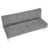 Nowoczesna Sofa Rozkładana Kanapa Wypoczynkowa z Funkcją Spania Skandynawskie Loft Popielate Szare CARLITO Halmar