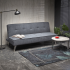 Nowoczesna Sofa Rozkładana Kanapa Wypoczynkowa z Funkcją Spania Skandynawskie Loft Popielate Szare CARLITO Halmar