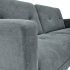 Tradycyjny Narożnik Sofa Rozkładana z Funkcją Spania Kanapa z Podnóżkiem Loft Popielaty Szary CORNELIUS Halmar