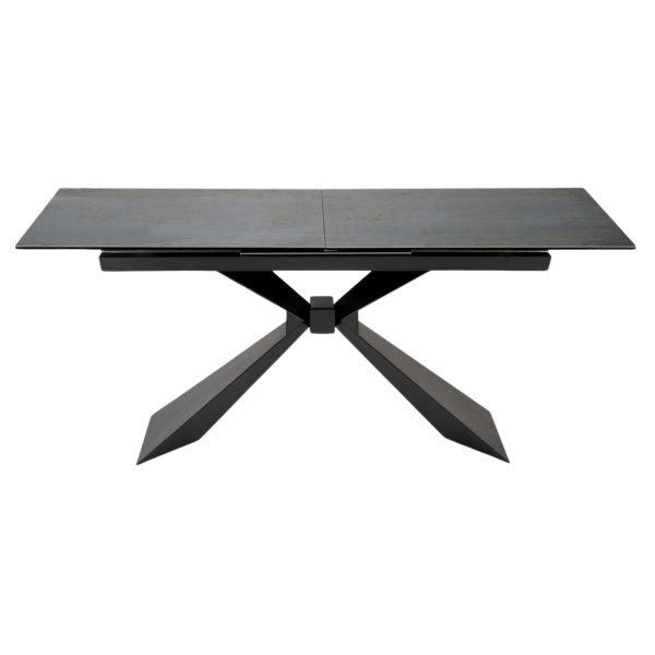 Nowoczesny Prostokątny Stół Rozkładany 180-230 cm do Jadalni do Salonu Niebieski Marmur Loft LUCIANO Halmar