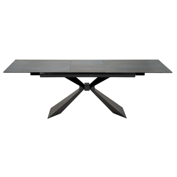 Nowoczesny Prostokątny Stół Rozkładany 180-230 cm do Jadalni do Salonu Niebieski Marmur Loft LUCIANO Halmar