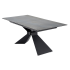 Nowoczesny Prostokątny Stół Rozkładany 180-230 cm do Jadalni do Salonu Niebieski Marmur Loft LUCIANO Halmar