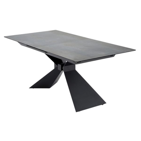 Nowoczesny Prostokątny Stół Rozkładany 180-230 cm do Jadalni do Salonu Niebieski Marmur Loft LUCIANO Halmar