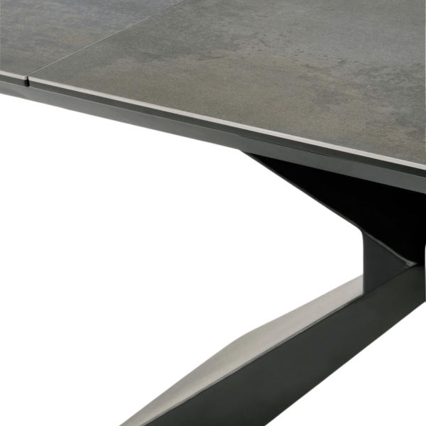 Nowoczesny Prostokątny Stół Rozkładany 180-230 cm do Jadalni do Salonu Niebieski Marmur Loft LUCIANO Halmar