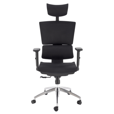 Ergonomiczny Fotel Obrotowy Biurowy Gabinetowy do Komputera Biura Modern Czarny MARCUS Halmar