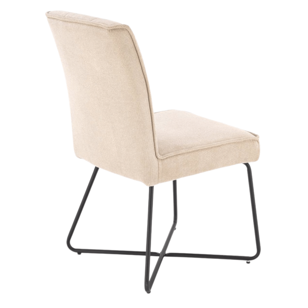Nowoczesne Krzesło Tapicerowane do Salonu do Jadalni Loft Boho Skandynawskie Beżowe K534 Halmar