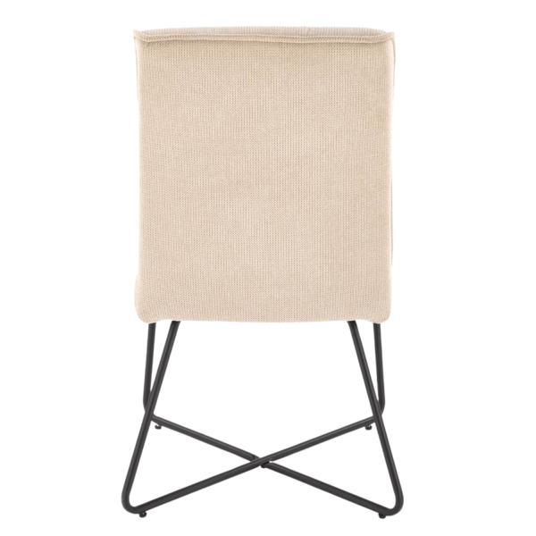 Nowoczesne Krzesło Tapicerowane do Salonu do Jadalni Loft Boho Skandynawskie Beżowe K534 Halmar