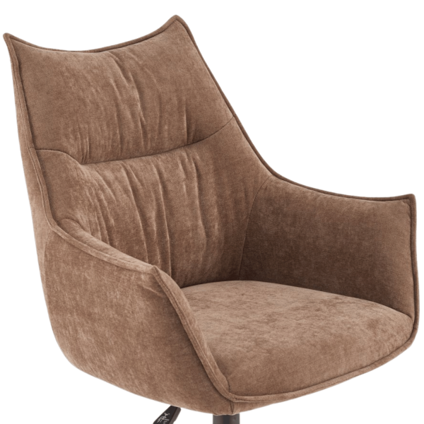 Nowoczesny Stylowy Fotel Obrotowy Gabinetowy do Biura Komputera Loft Brązowy CLIO Halmar