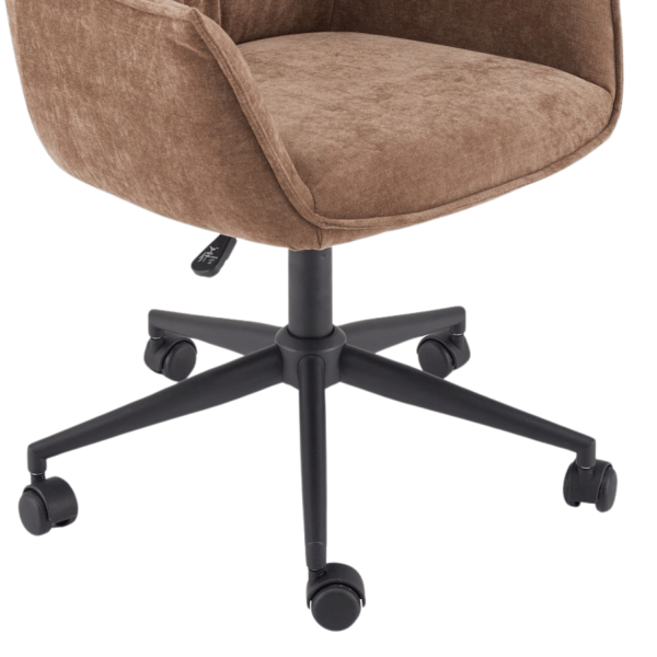 Nowoczesny Stylowy Fotel Obrotowy Gabinetowy do Biura Komputera Loft Brązowy CLIO Halmar