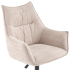 Nowoczesny Stylowy Fotel Obrotowy Gabinetowy do Biura Komputera Loft Beżowy CLIO Halmar