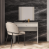 Lustro Ścienne Wiszące 65x56 cm Kaszmirowe Beżowe Ryflowane Glamour SOPHIE 11