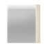 Lustro Ścienne Wiszące 61x53 cm Kaszmirowe Beżowe Ryflowane Glamour SOPHIE 21