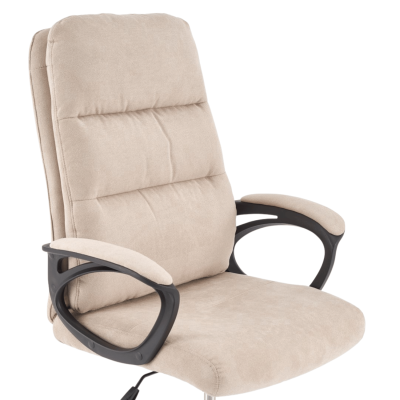 Nowoczesny Fotel Gabinetowy Obrotowy do Biurka Komputera Funkcja TILT Skandynawskie Beżowe SAILOR Halmar