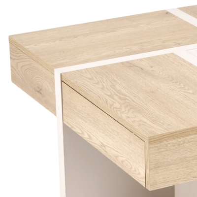 Nowoczesny Stylowy Stolik Kawowy Ława do Salonu z Schowkami Skandynawski Dąb Cremona Kaszmir SEVILLA S Halmar