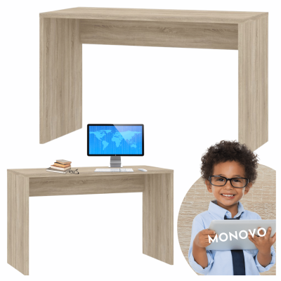 Nowoczesne Biurko Dąb Sonoma 120 cm Loft Komputerowe Do Pracy Do Pokoju FLOW