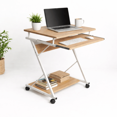 Biurko Komputerowe Na Kółkach Dąb Sonoma Młodzieżowe Do Pokoju Do Biura ERA