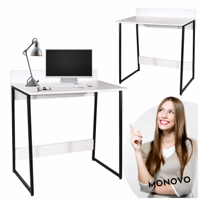 Białe Biurko Nowoczesne Komputerowe Loft Do Biura Pracy Pokoju ZEN