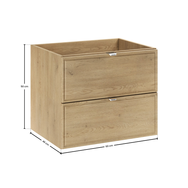 Szafka Pod Umywalkę 60Cm 2 Szuflady