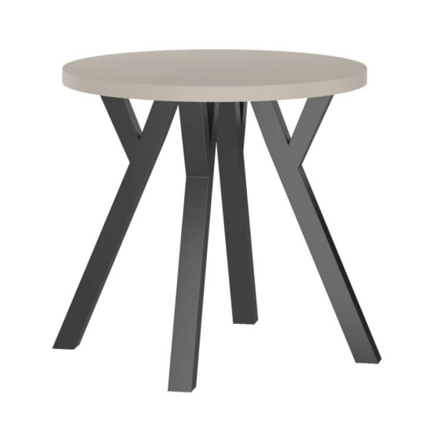 Mały Okrągły Stół Do Salonu 80 cm Nowoczesny Loft Kaszmirowy Stół Kuchenny OVO