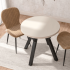 Mały Okrągły Stół Do Salonu 80 cm Nowoczesny Loft Kaszmirowy Stół Kuchenny OVO