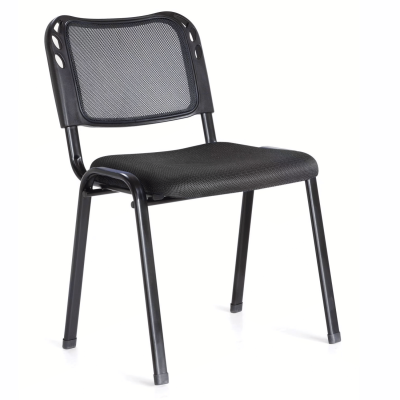 Ergonomiczne Krzesło Tapicerowane Nowoczesne Biurowe Atest BHP Czarne PROX