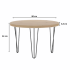 Nowoczesny Mały Stół Okrągły 80 cm Kawowy Do Salonu Loft Dąb Artisan IRIX
