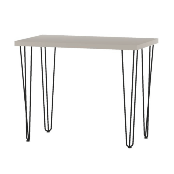 Stół Kuchenny Loft Nowoczesny 60x100 cm Prostokątny Beżowy Kaszmirowy Do Salonu Jadalni NOMA