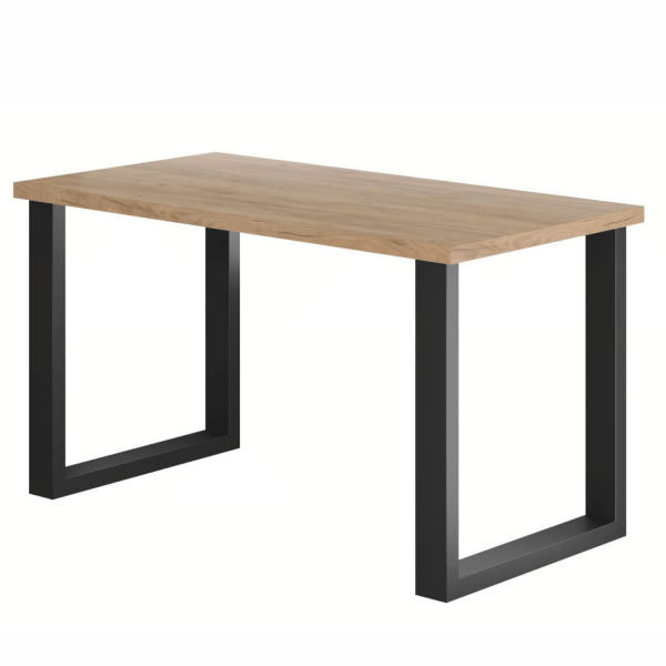 Stół Kuchenny Do Jadalni Salonu Kuchni Loft Dąb Złoty Craft Nowoczesny 67x128 cm SUNNY