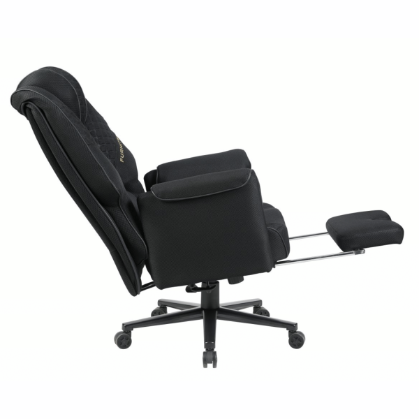 Fotel Obrotowy Gamingowy Ergonomiczny Do Biurka Biurowy Nowoczesny Czarny MOVI