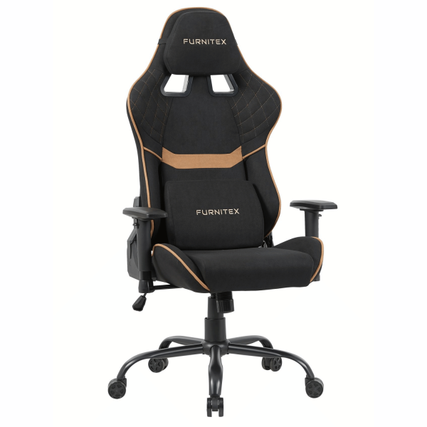 Fotel Obrotowy Gamingowy Ergonomiczny Do Biurka Pokoju Biura Czarny ZOR
