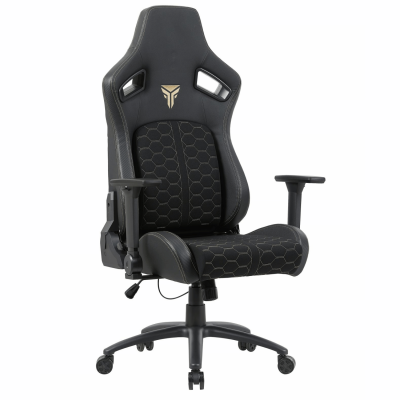 Ergonomiczny Wygodny Fotel Obrotowy Gamingowy Z Podłokietnikami Czarny CORA