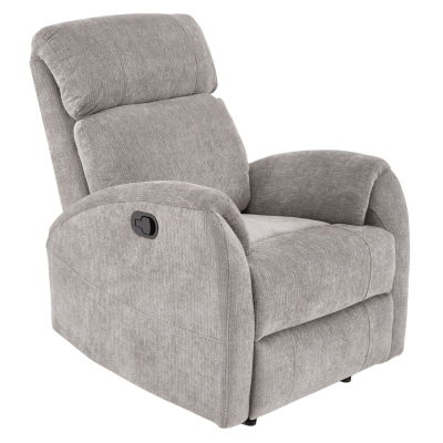 Tradycyjny Fotel Wypoczynkowy Rozkładany do Salonu Szary Popielaty BLASTER Halmar
