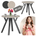 Mały Okrągły Stół Do Salonu 80 cm Nowoczesny Loft Kaszmirowy Stół Kuchenny OVO