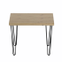 Nowoczesny Mały Stolik Kawowy Ława Do Salonu 67x67 cm Loft Dąb Artisan Czarny UNO