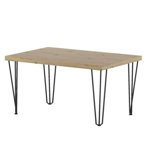 Stolik Kawowy Nowoczesny Ława Do Salonu 101x67 cm Loft Dąb Artisan Czarny UNO