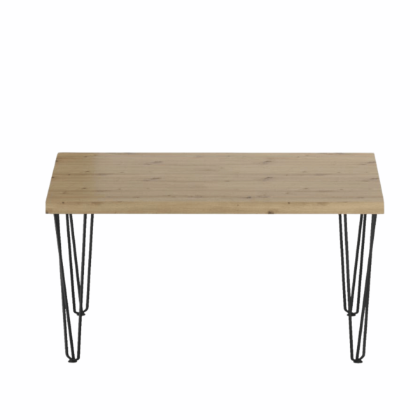 Stolik Kawowy Nowoczesny Ława Do Salonu 101x67 cm Loft Dąb Artisan Czarny UNO