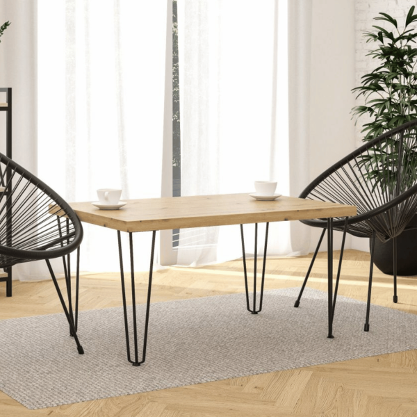 Stolik Kawowy Nowoczesny Ława Do Salonu 101x67 cm Loft Dąb Artisan Czarny UNO