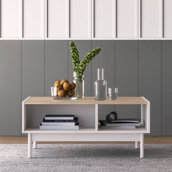 Nowoczesny Stolik Kawowy Ława do Salonu Skandynawski Kaszmir Dąb Cremona DUNEA 09