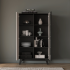 Nowoczesna Witryna do Salonu Jadalni Loft Modern Kaszmir Czarny FRESHION 02